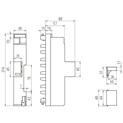 DEHN 909330 Kombi-Ableiter Typ1+2 DEHNshield ZP Basic 2 für TNC-Systeme