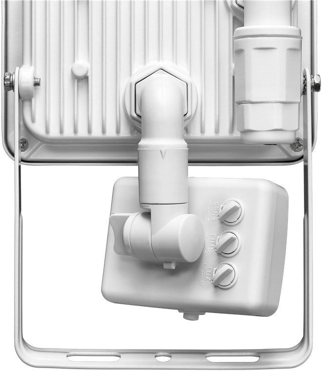 LED Strahler Bewegungsmelder Außen 10W / PIR Sensor Außenstrahler IP44 / Neutralweißes Licht 850 lm / LED Scheinwerfer Fluter Wandmontage / Gartenstrahler / Weiß