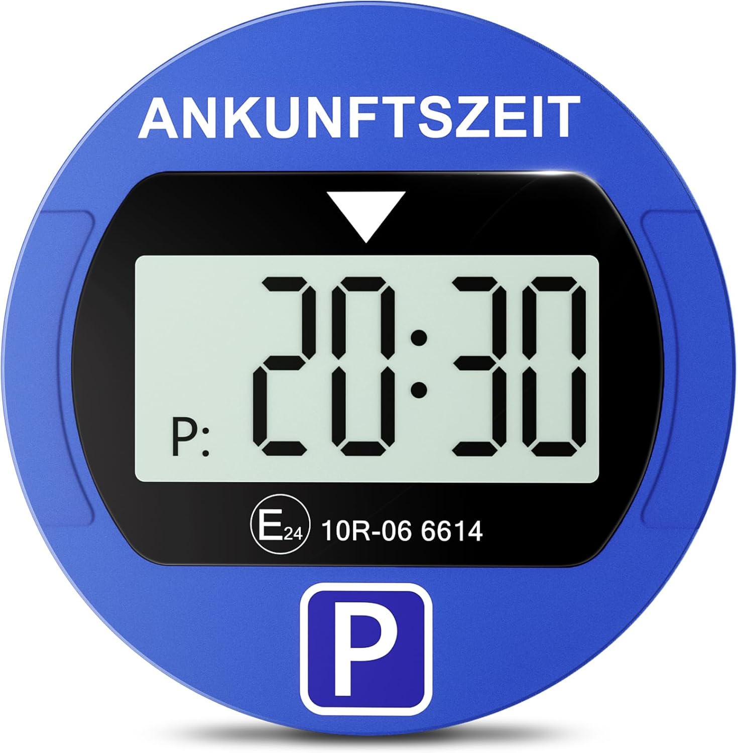 Elektronische Parkscheibe mit Zulassung vom KBA, Automatische Digitale Parkscheibe Elektrisch mit Batterie, Elektrische Parkuhr Auto mit 2 Displays & Nachtparkmodus & Vielseitig