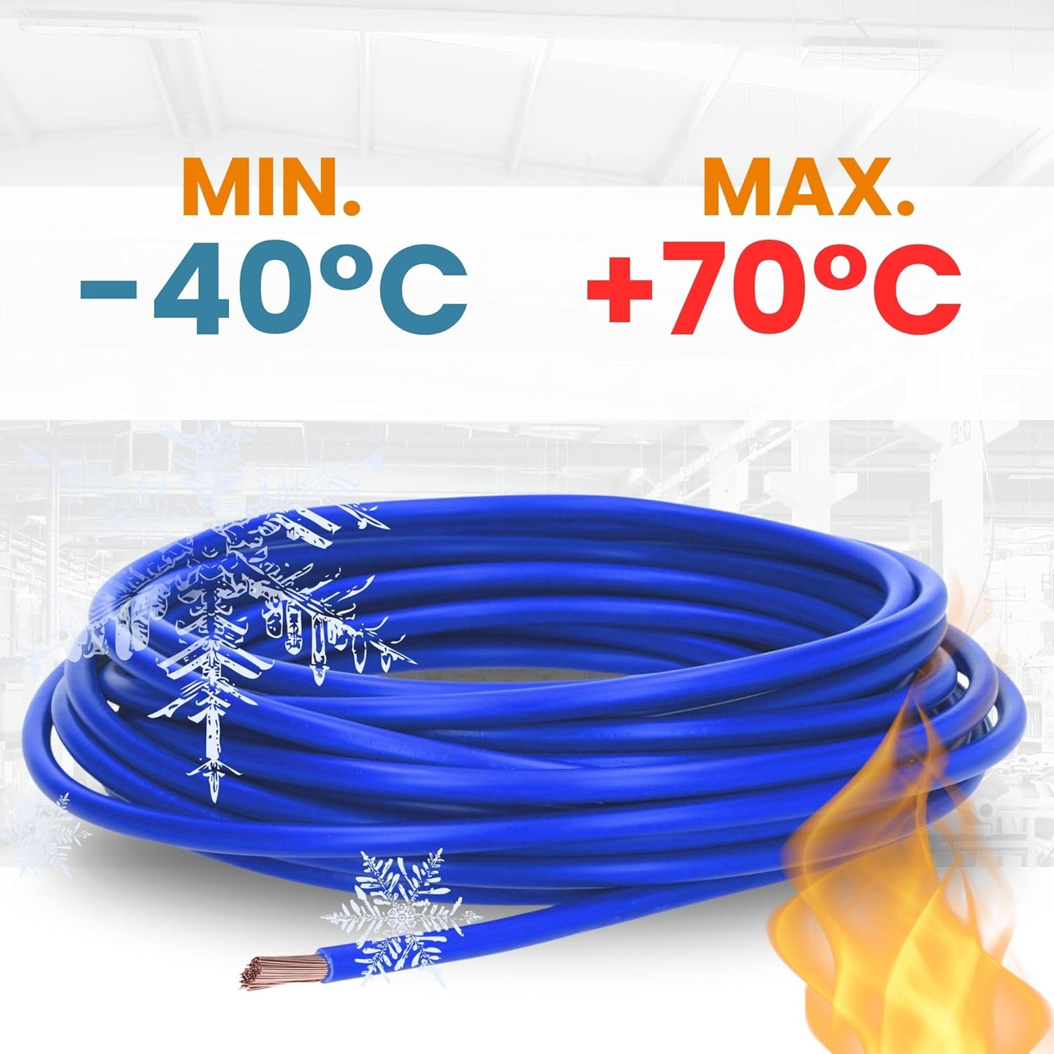 Lapp 100 Meter 4520141 H07V-K 1,5 mm² dunkelblau Verdrahtungsleitung I Aderleitung flexibel I Litze 1,5mm2 I Verdrahtung feindrätig I Einzelleitung Zählerschrank I Kabel eindrähtig für Schaltschrank