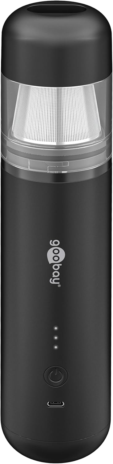 Mini-Staubsauger Superior/Akku-Handstaubsauger für Auto, Haus, Wohnmobil, 120W, 7 Düsen, 3 Bürsten/Ideal für Tastaturen und schwer zugängliche Ecken, Gebläsefunktion