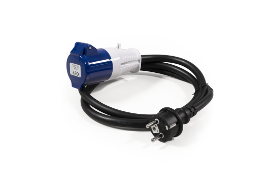 McPower CEE-Kupplung auf Schutzkontakt-Stecker 1,5m | 230V, 16A, 3-polig, IP44, H07RN-F 3x2,5mm² | Stromadapter für Camping, Wohnmobil, Außenbereich