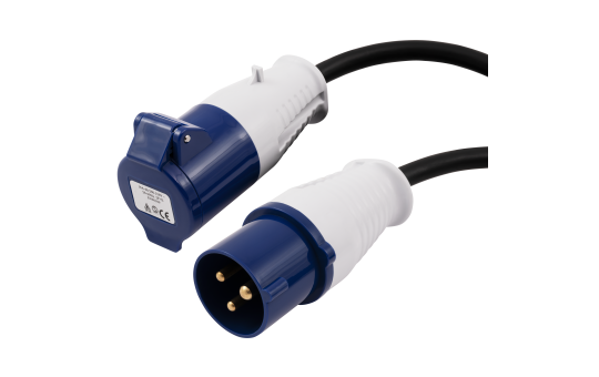 MC Power - CEE-Verlängerungskabel | 10m H07RNG 3G2,5, 230V, IP44 Starkstromverlängerungskabel