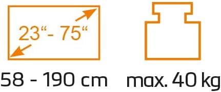 My Wall HP49L TV-Standfuß für 23 – 75 Zoll (58,4-190,5 cm), höhenverstellbar