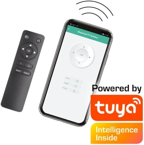 MyWall HP63-2 Motorisierter TV Einbaulift Einbauschrank für Möbel TV 37-80 Zoll (mit Fernbedienung, für 81-140cm TVs, max. 60kg Belastbarkeit)