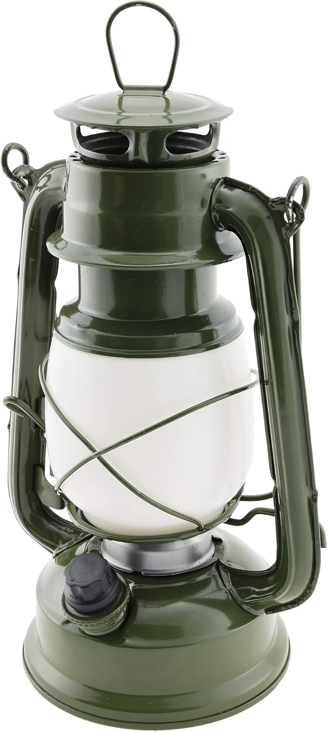 Led Campinglaterne 23cm Campinglampe Dimmbar Batterie mit Bügel Vintage Retro Design