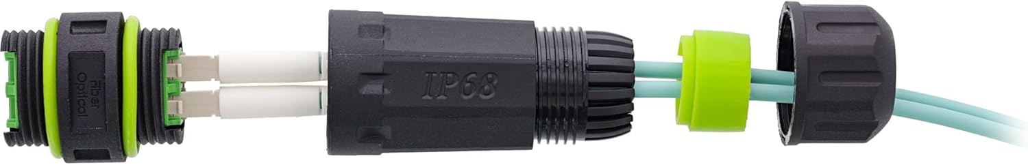 LWL-Kupplung LC Duplex, IP68, wasserdicht, Outdoor Glasfaserverbinder, Singlemode, LC LC Verbindung für M20 Gehäuse