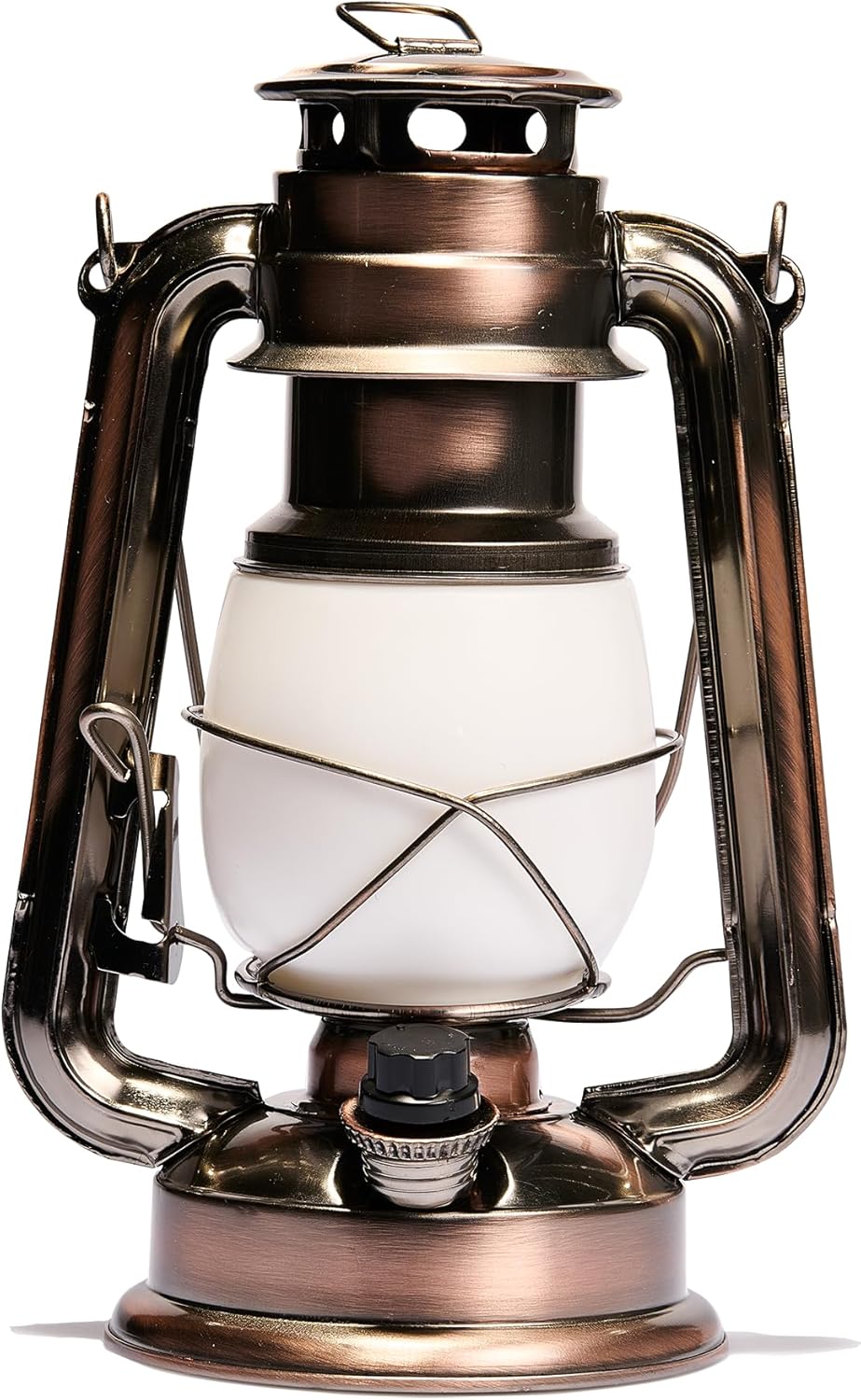 McShine Led Laterne dimmbar | Retro | Campinglampe 23cm batteriebetrieben, Campinglaterne tragbar mit Bügel, vintage Lampe Laternenlicht Hängelampe, warmweiß