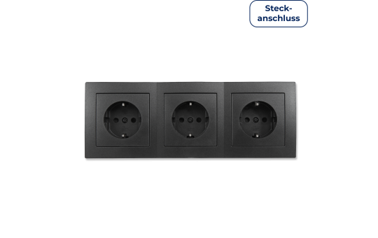 MC POWER Flair Set Prese Con Sicurezza Bambini – 4 Pezzi, Bianco Opaco, 16A 250V, Per Interni - 3