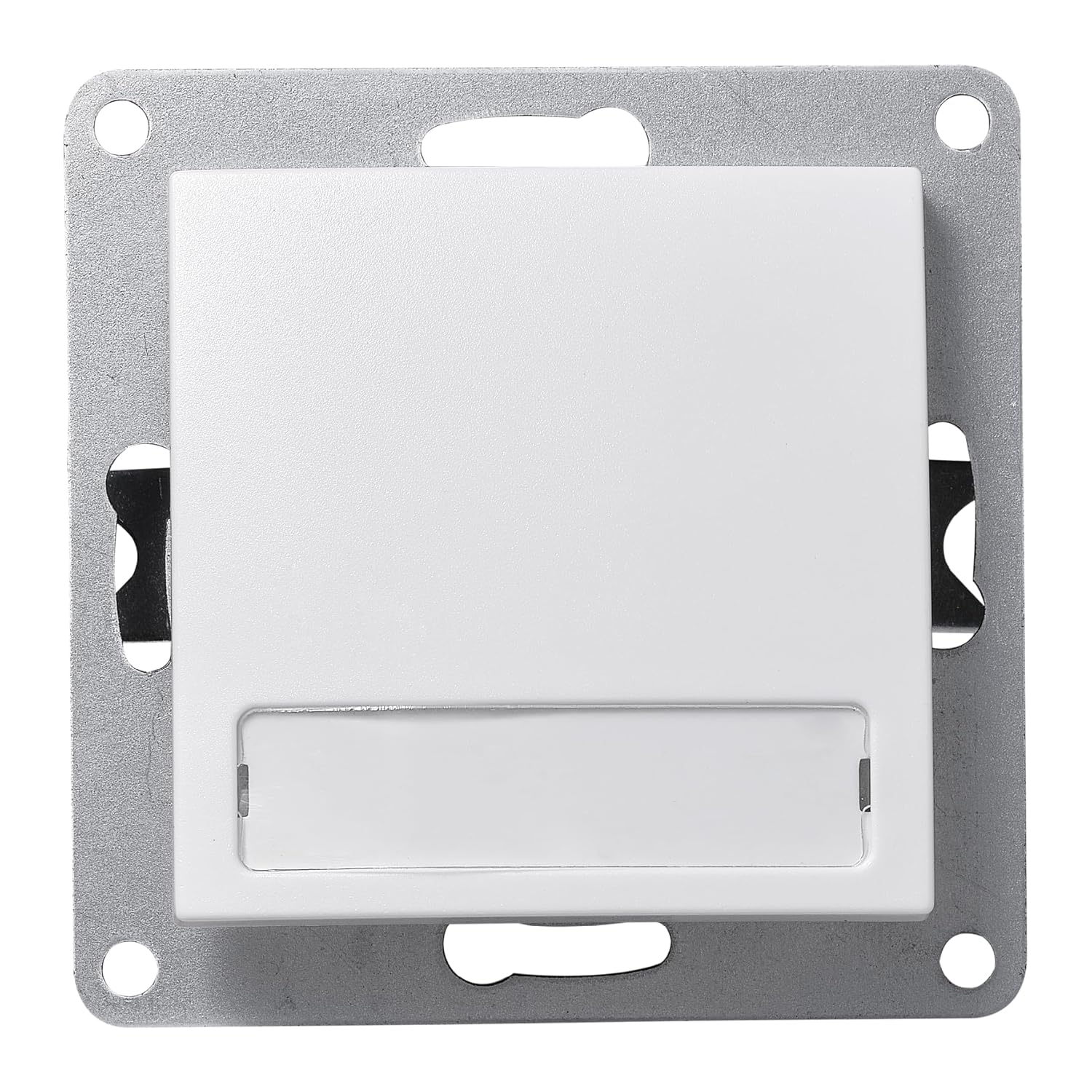 McPower - Taster mit Namensschild | FLAIR | Unterputz Tastschalter Klingel Schalter 250V~/10A, UP, weiß