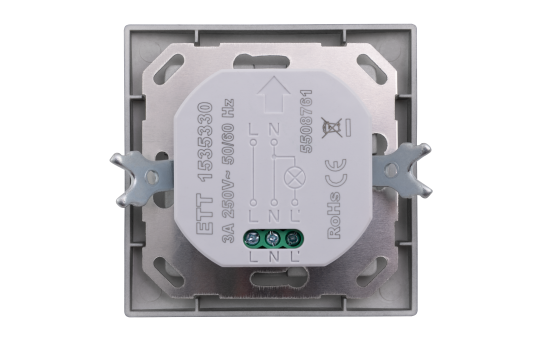 Unterputz IR Bewegungsmelder McPower ''Flair'' 160°, 750W, LED geeignet, anthrazit