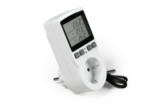Digitales Steckdosen-Thermostat McPower ''TCU-441'' -40-120°C, Kabel + Außenfühler