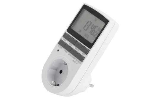 Digitale Zeitschaltuhr | WZ-10 | 10 konfigurierbare Programme, 24 Std. Timer, 3.680W, Urlaubs/Zufallsfunktion