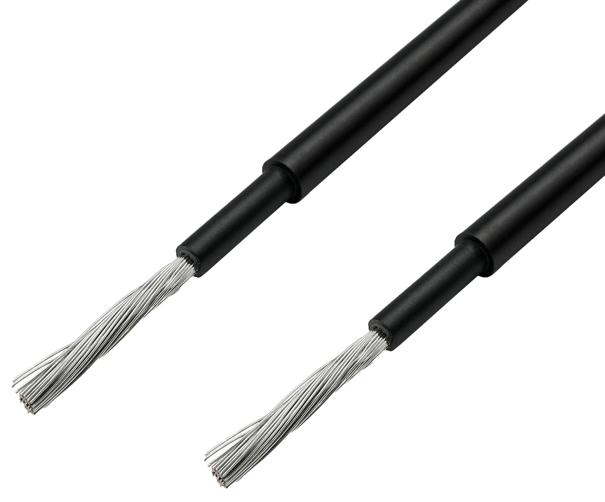 10m Solarkabel 6mm² H1Z2Z2-K Schwarz - UV-beständig, flexibel, Photovoltaik Kabel, PV Kabel, Solar Anschlusskabel für Solarpanel, Wechselrichter & Laderegler - langlebig