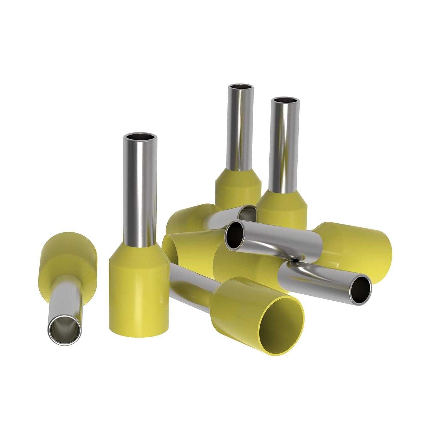 10 Stück Aderendhülsen 6mm² Kabelendhülsen Isolierte Aderhülsen für Drahtverbindung (6mm²x18mm)