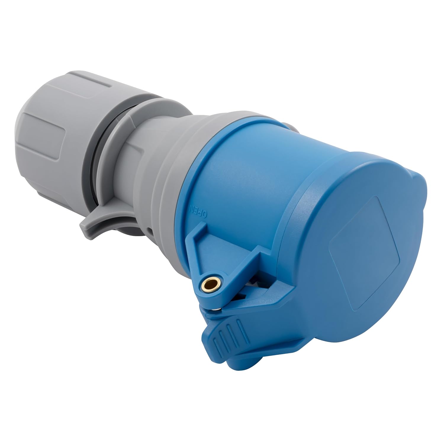 MC POWER CEE Steckdose IP44 Kupplung | 3-polig 250V, 16A Starkstrom Ladedose | Steckdose Industrie Handwerk Landwirtschaft Campingplatz