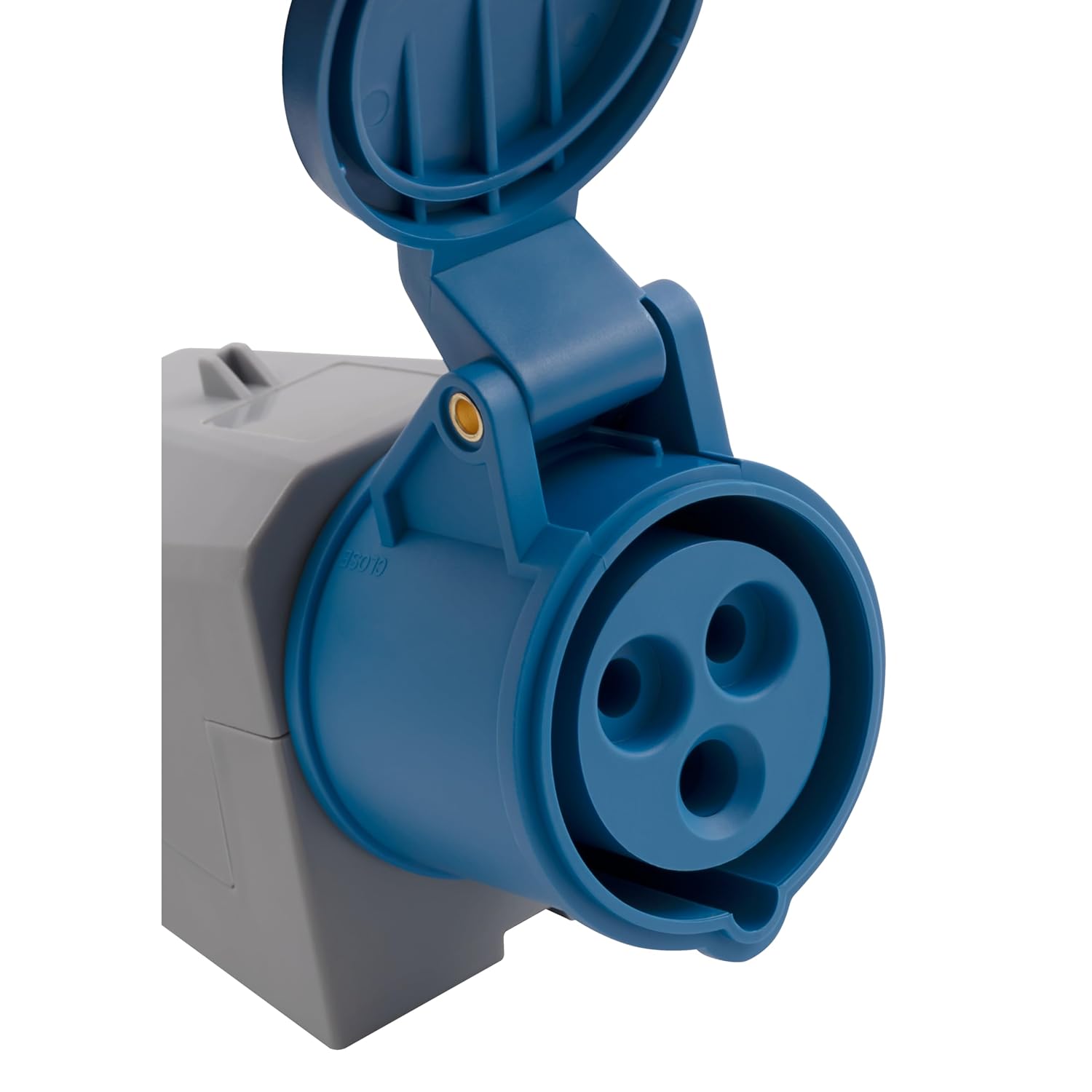 MC POWER CEE Steckdose Wandmontage IP44 Kupplung | 3-polig 250V, 16A Starkstrom Wandsteckdose | Steckdose für Industrie Handwerk Landwirtschaft Campingplatz