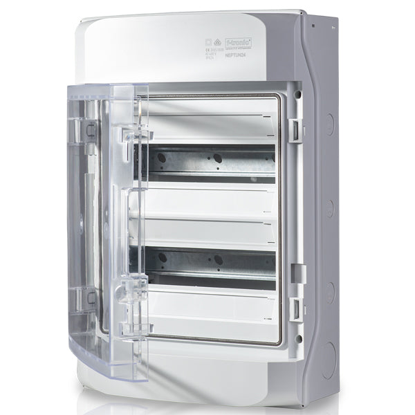 F-Tronic AP Feuchtraumverteiler 2-reihig IP65 NEPTUN24 7270002 mit Belüftungssystem