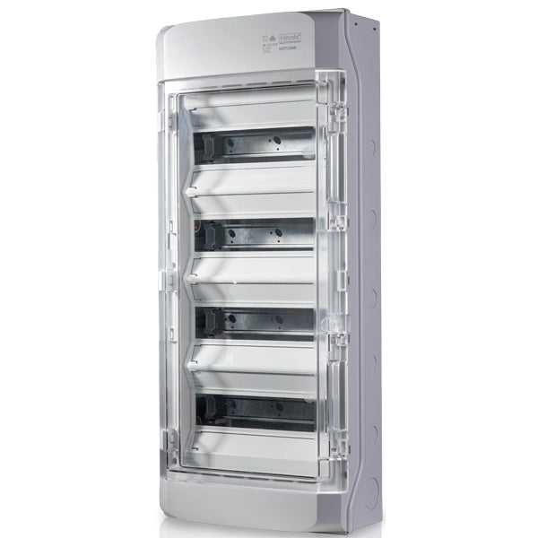 F-Tronic AP Feuchtraumverteiler 4-reihig IP65 NEPTUN48 7270004 mit Belüftungssystem