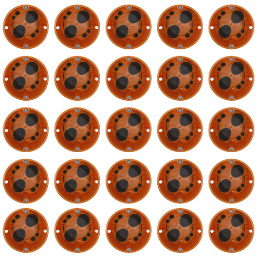 25 Stk. F-Tronic 7360028 Hohlwand-Geraetedose winddicht (Ø x T) 68mm x 47mm