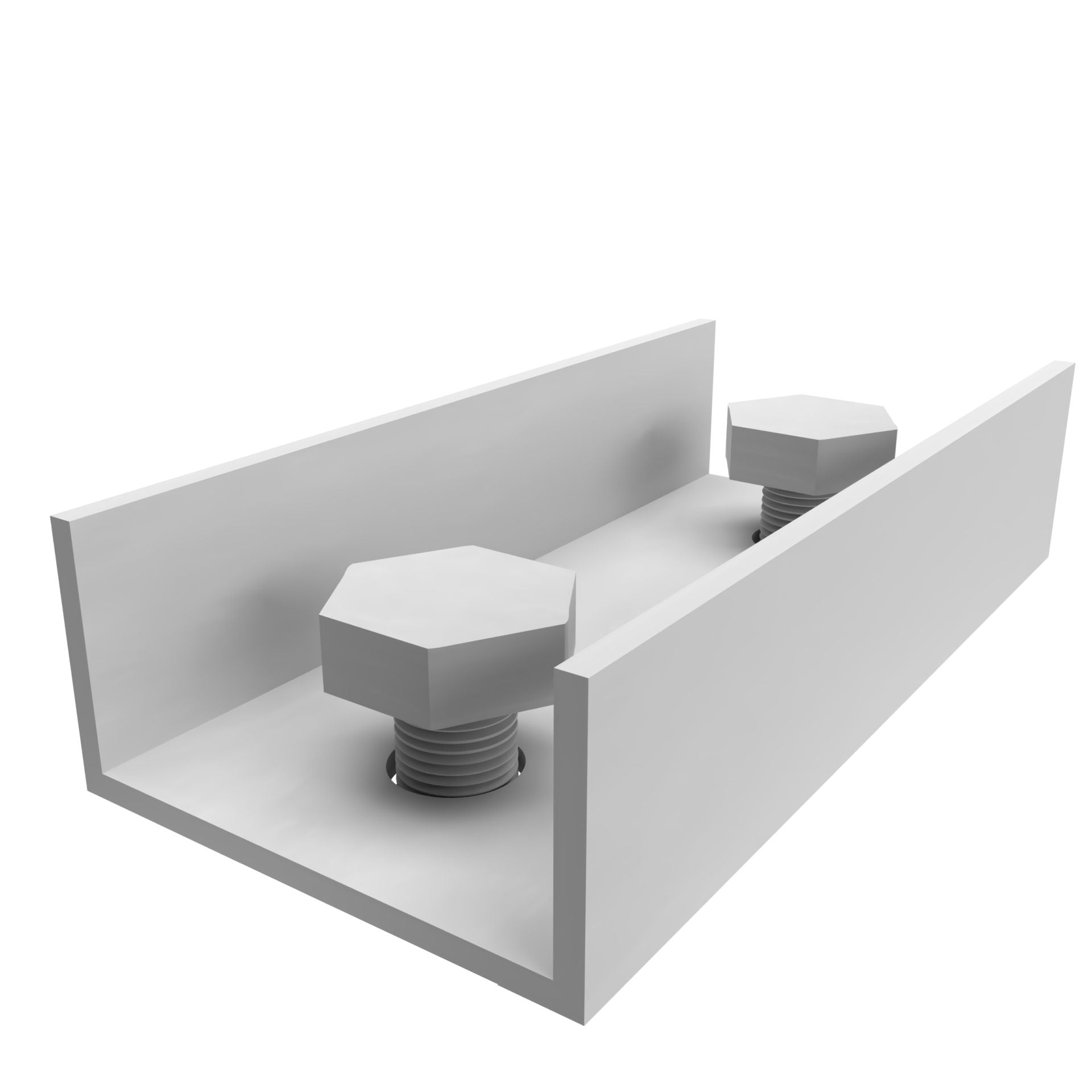 Längsverbinder PV-Schiene 40x40 Montageset Sechskantkopf 17