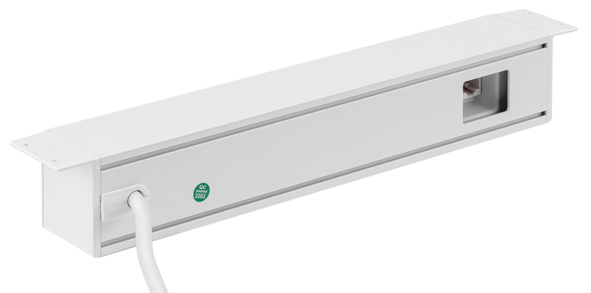 Tischsteckdose NV64L 3-Fach Schutzkontakt mit 2X USB und 2X LAN Anschluss, Mehrfachsteckdose für Zuhause Anschraubbar, Knopf zum EIN- und Ausschalten, Steckdosenleiste mit 1,8m Kabel