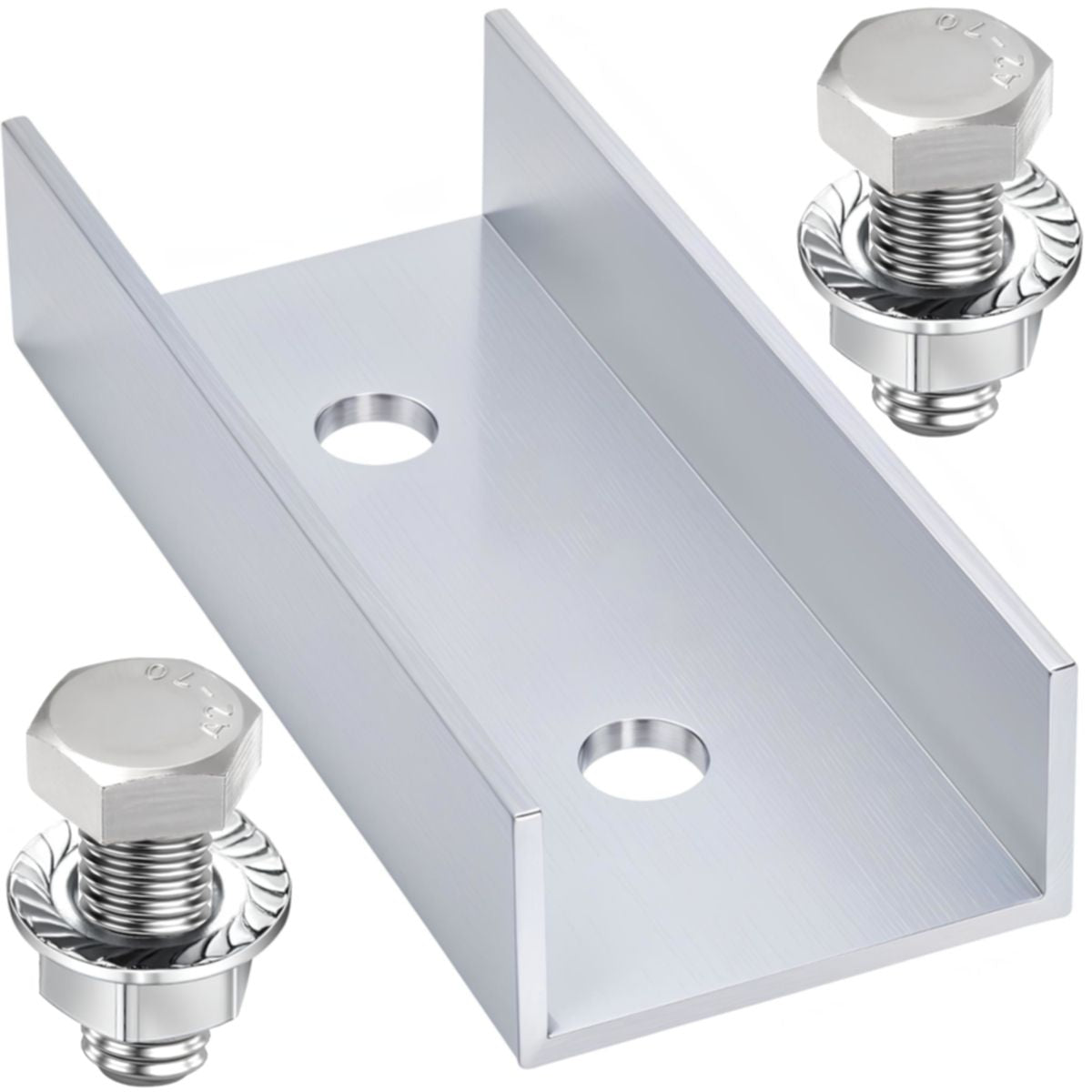 Längsverbinder PV-Schiene 40x40 Montageset Sechskantkopf 17