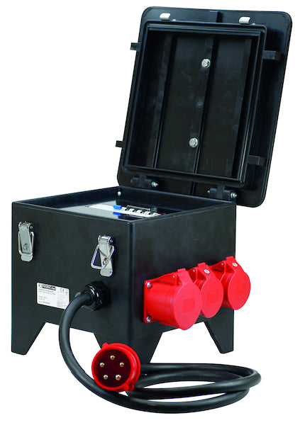 PROT Verteiler PSVV Vollgummi 3xCEE 2-Steckdosen 2m