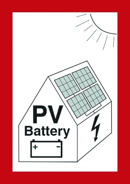 PROT Brandschutzzeichen PWZPV2 PV-Anlage Batt.