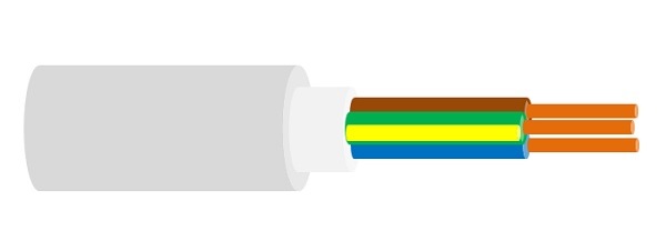 50m Mantelleitung Eca NYM-J 3x6 RG50m grau