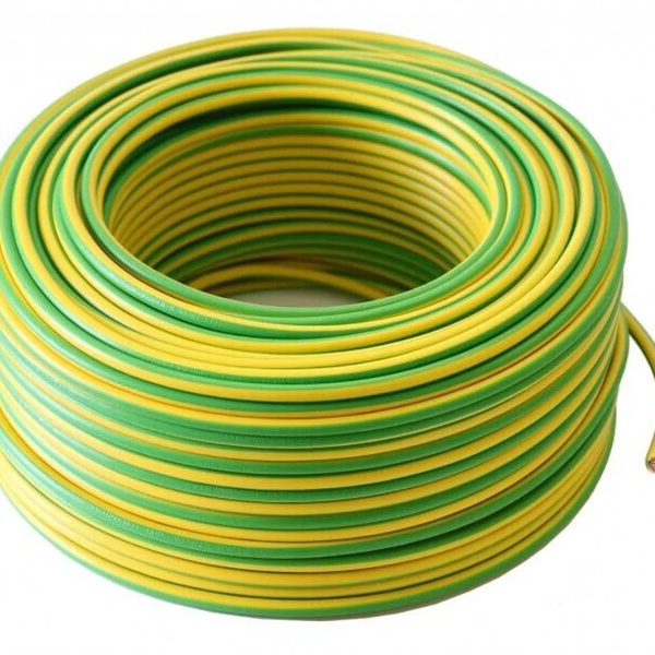 Erdungskabel 6mm² Grün/gelb – H07V-K, Feindrähtig Flexibel, 15 Meter Inkl. Aderendhülsen