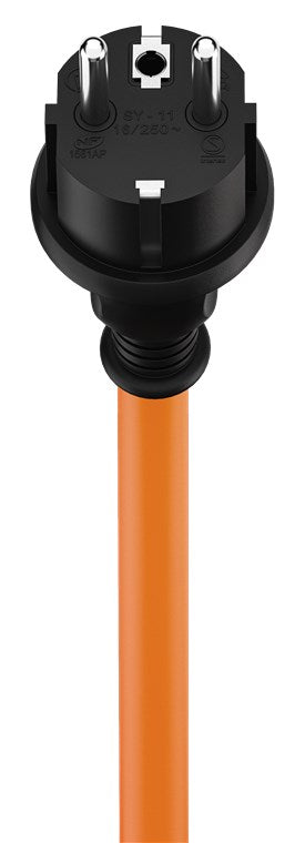 goobay CEE-Adapterkabel für Wohnwagen 5m Schutzkontakt auf CEE-Buchse mit Verschlusskappe, IP44, Kabel für Camping, Wohnmobil und Wohnwagen