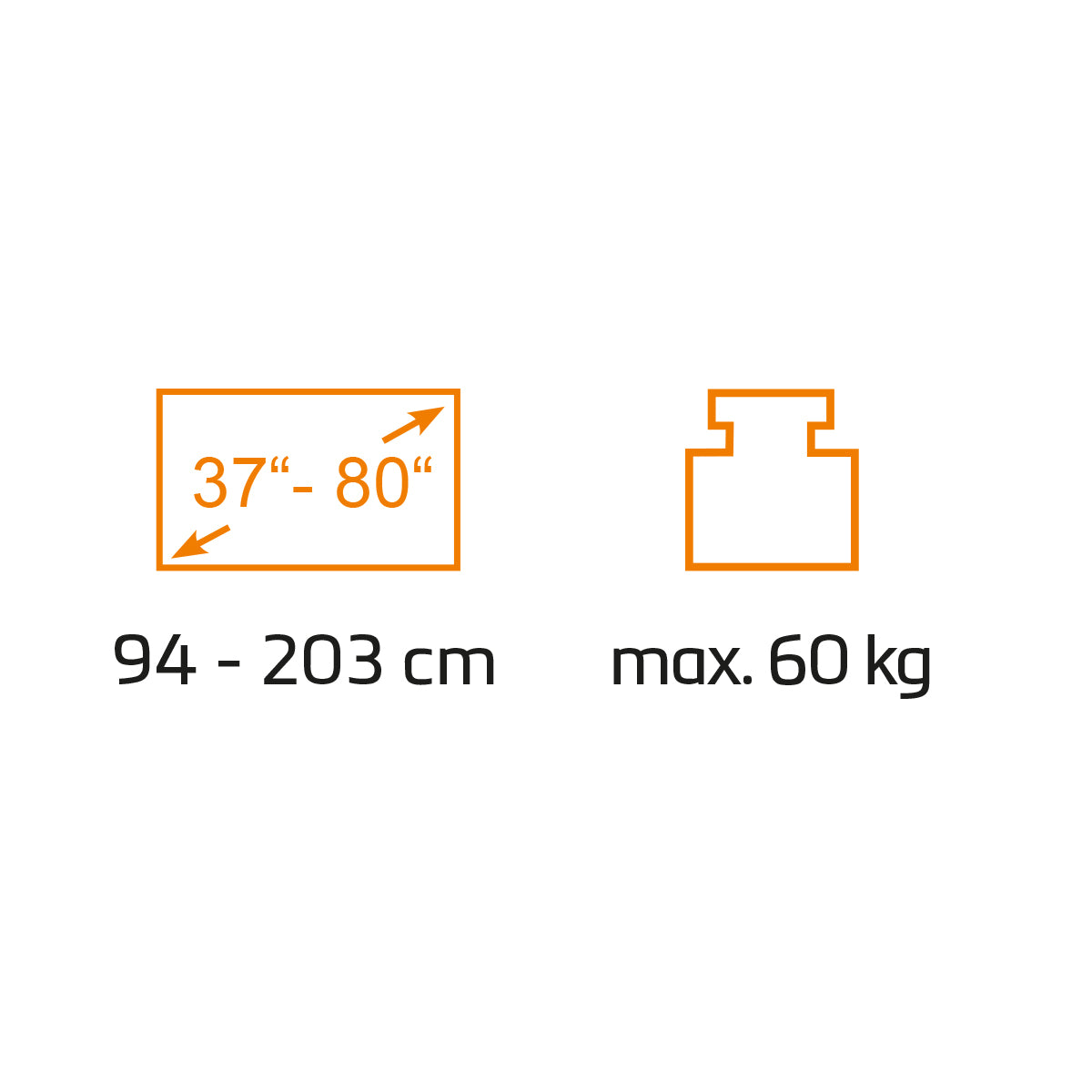 MyWall HP632AL elektrischer TV Lift mit Sprachsteuerung für 37-80 Zoll Bildschirm (mit Fernbedienung, zum Einbau in Möbel, 94-203cm Bildschirm)