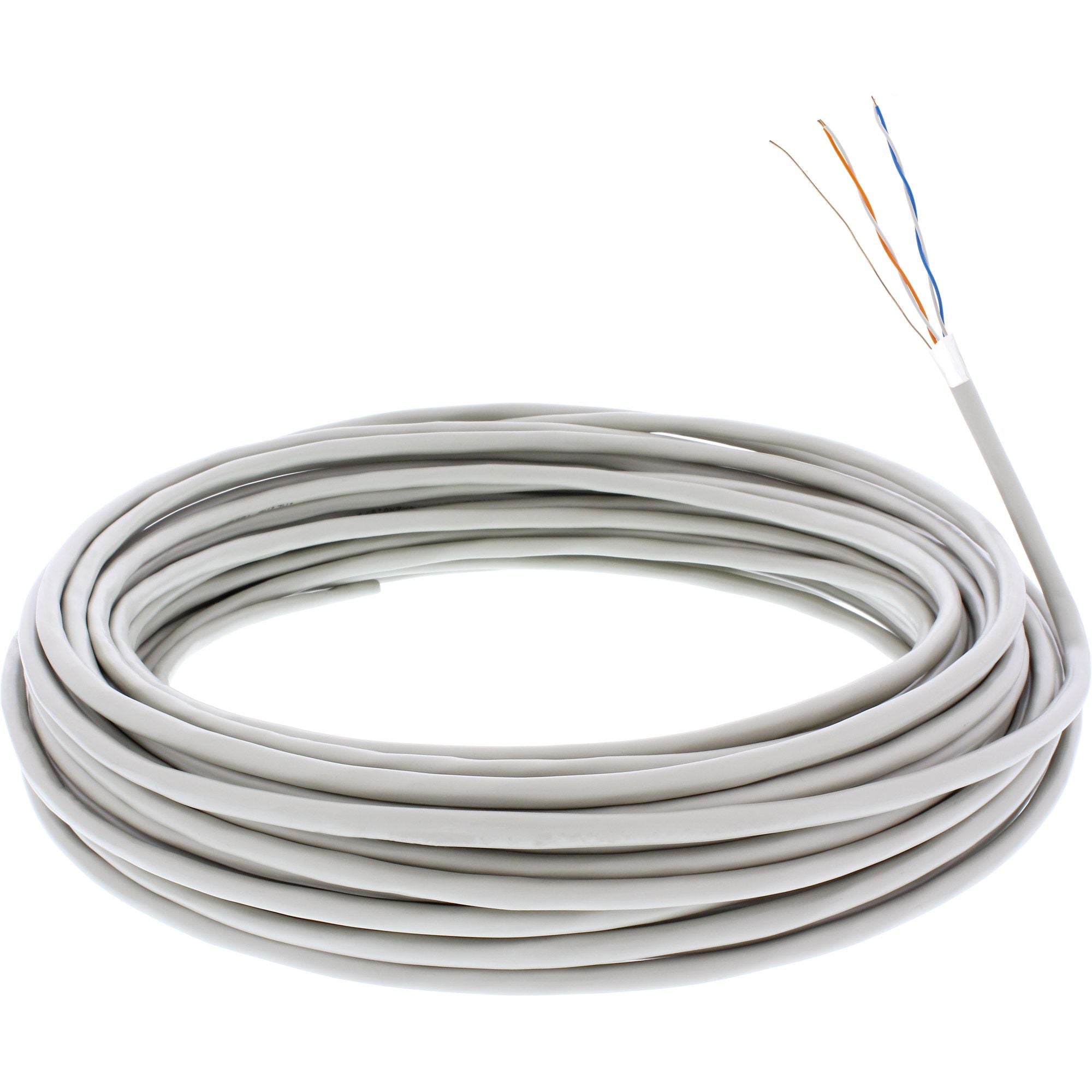 25m Ring Telefon-Kabel 4-adrig 2x2x0,6mm zum Verlegen