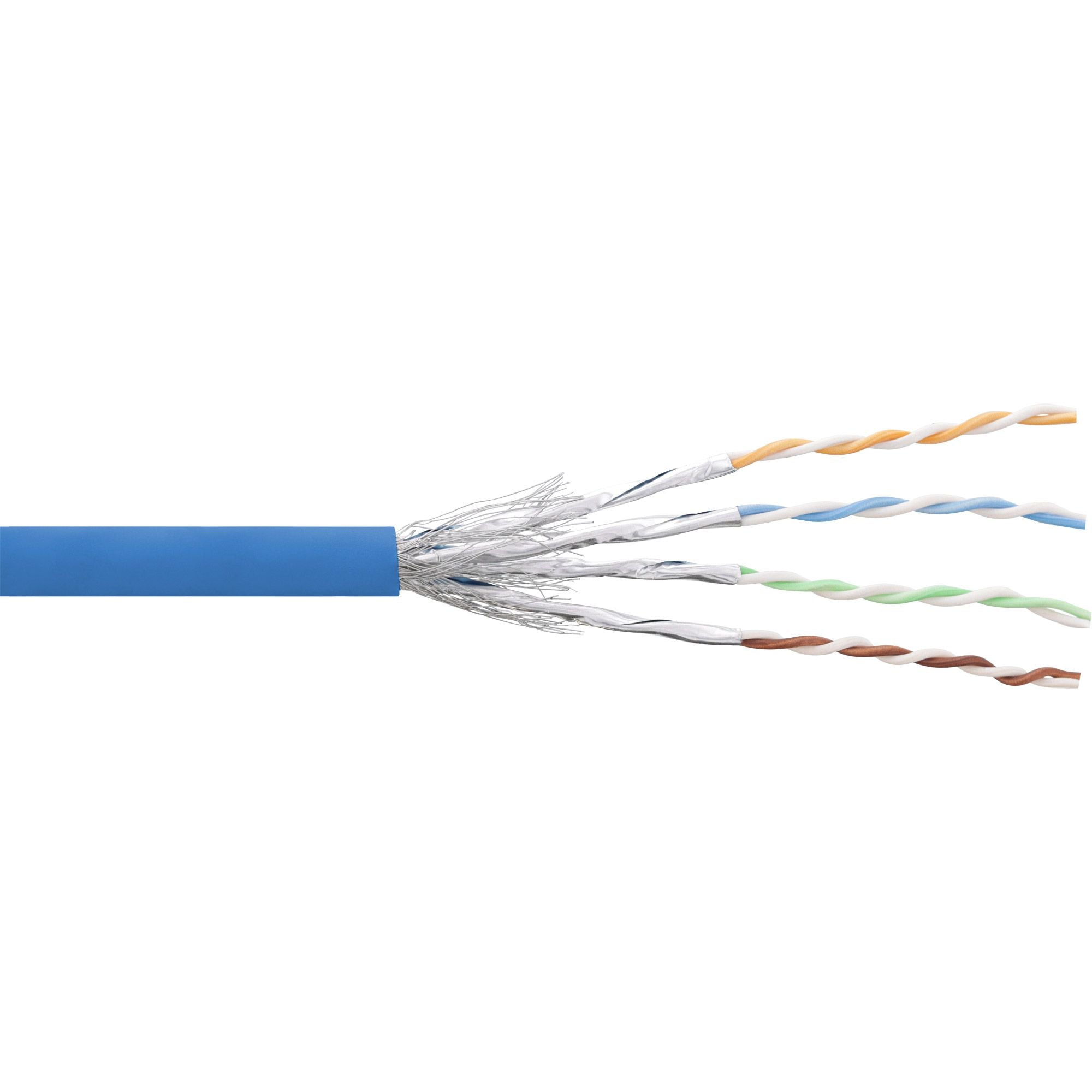 100m Patchkabel Cat.6 S/FTP (PiMf) blau AWG27 PVC CU