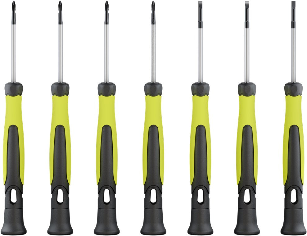 Präzisionsschraubendreher-Set 7-tlg. – Magnetisch & Ergonomisch; Feinmechaniker Werkzeug für Elektronik, Uhrmacher & Modellbau – Chrom-Vanadium Stahl, mit Aufbewahrungsbox