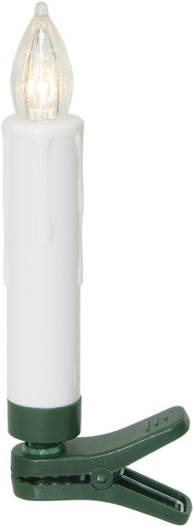 LED Weihnachtsbaumkerzen mit Klemmen, Fernbedienung und Timerfunktion, Christbaumkerzen, Baumkerzen, warmweiß (2600 K), dimmbar, 20er Set