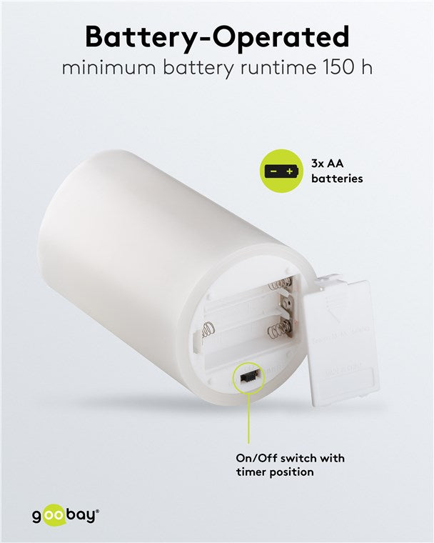 LED Kerzen Echtwachskerze Weiß 10x15 cm Mit Timerfunktion 3D-Docht Batteriebetrieben Warmweiß, Teelicht für Stilvolle Deko, Sicher Und Elegante Beleuchtung