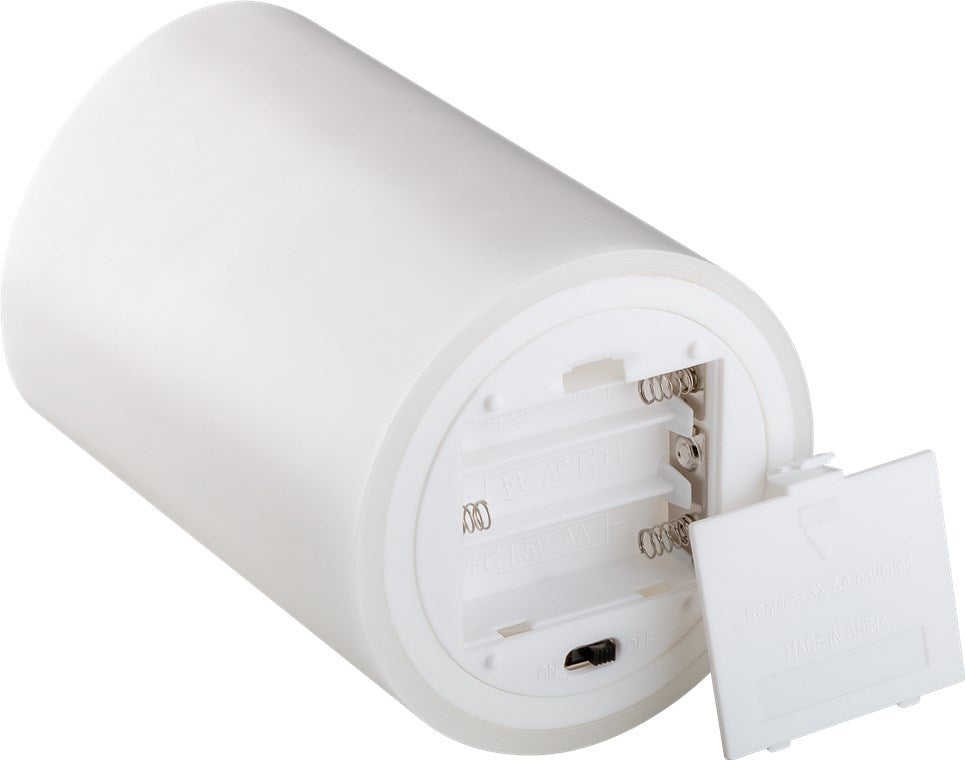 LED Kerzen Echtwachskerze Weiß 10x15 cm Mit Timerfunktion 3D-Docht Batteriebetrieben Warmweiß, Teelicht für Stilvolle Deko, Sicher Und Elegante Beleuchtung