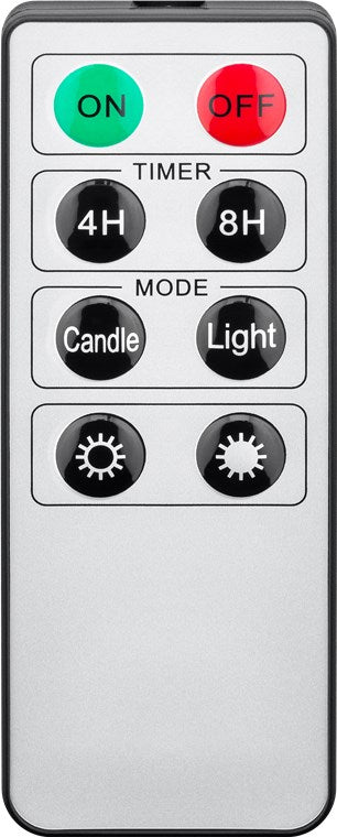 Kabellose LED Weihnachtsbaumkerzen mit Klemmen, Fernbedienung und Timerfunktion, Christbaumkerzen, Baumkerzen, warmweiß (2600 K), dimmbar, 10er Set