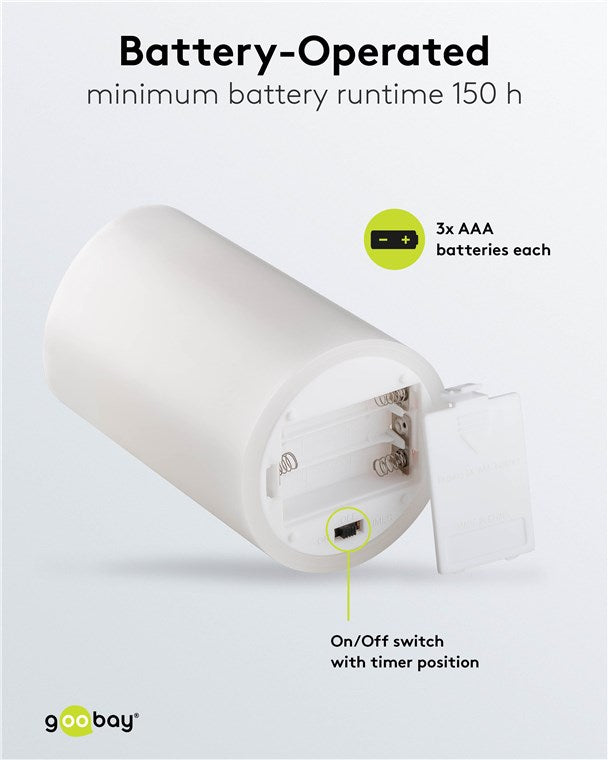 3er-Set LED-Kerzen mit Timerfunktion – weiß, batteriebetrieben, 3D-Docht, warmweiß (2700 K), stilvolle LED-Kerzen für Wohnzimmer, Esszimmer, Adventszeit, Tischdeko – sicher und elegant