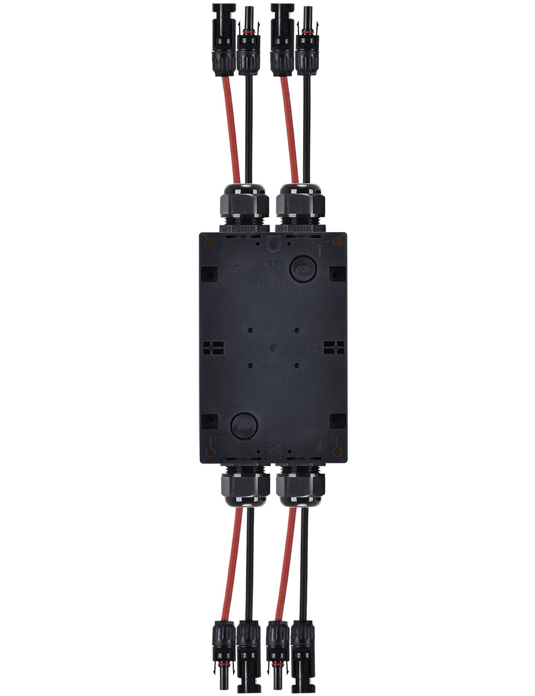 DC Trennschalter 2 Strings PV Anlage mit Generatoranschlusskasten Sicherungsautomat 32A IP66 Solar Trennschalter Anschlusskasten für Photovoltaik
