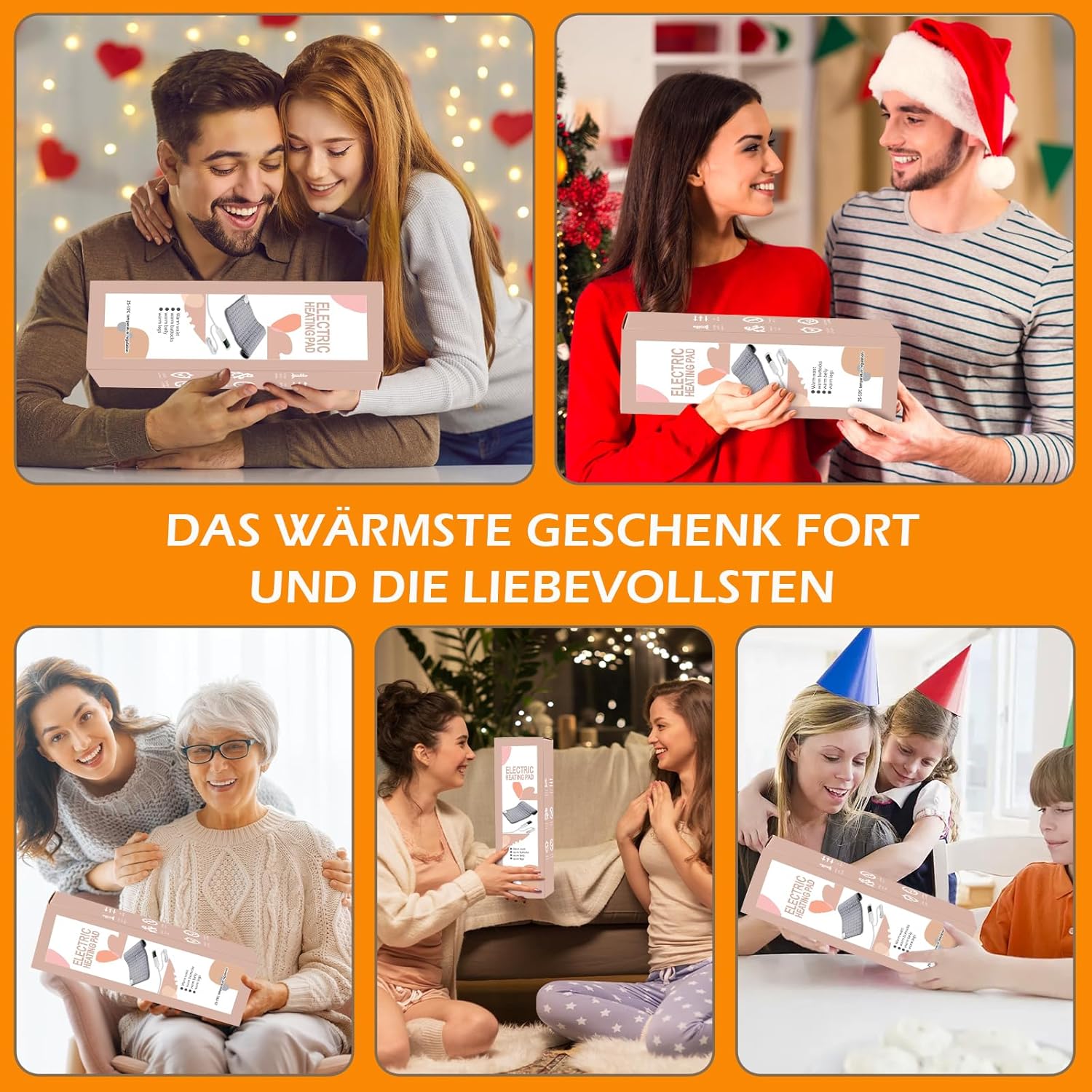 Heizkissen mit Abschaltautomatik, Elektrisch Wärmekissen mit 30 Temperaturstufen & 12 Timer, Maschinenwaschbare, Schnellheizende Ultraweich Heizdecke für Rücken Schulter Nacken Bauch, 40x80cm