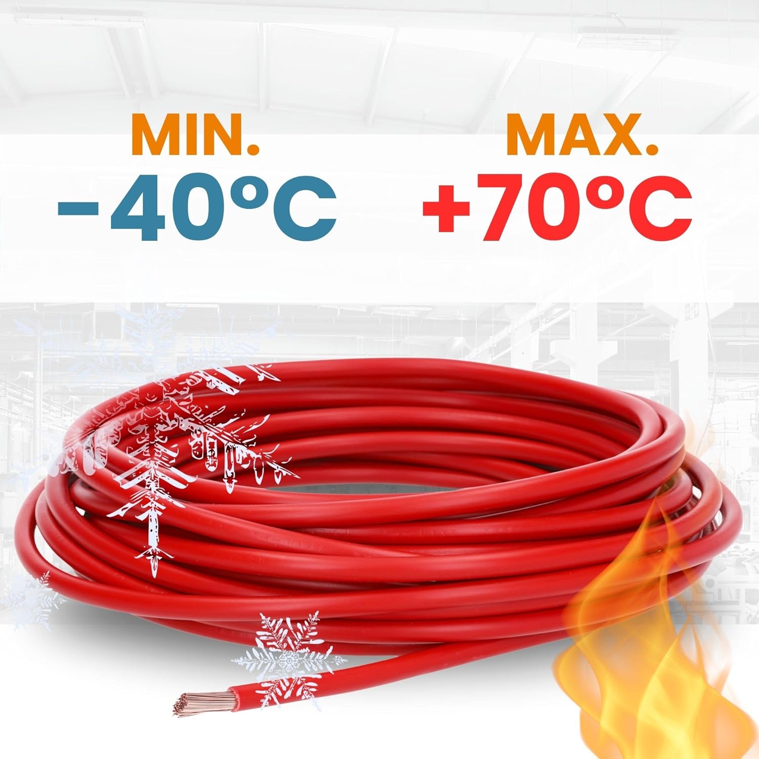 100 Meter Lapp 4520041 H07V-K 1,5 mm² rot I Verdrahtungsleitung I Aderleitung flexibel I PVC Einzelader I Litze 1,5mm2 I Verdrahtung