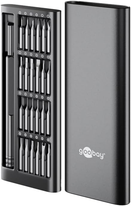 24 in 1 Schraubendreher Set, Tragbares Mini Werkzeug mit Präzisions-Bitsatz, Reparatur Kit für Macbook, Laptop, PS4, PS5, Iphone, Brille, Uhren, Switch,Xbox, PC