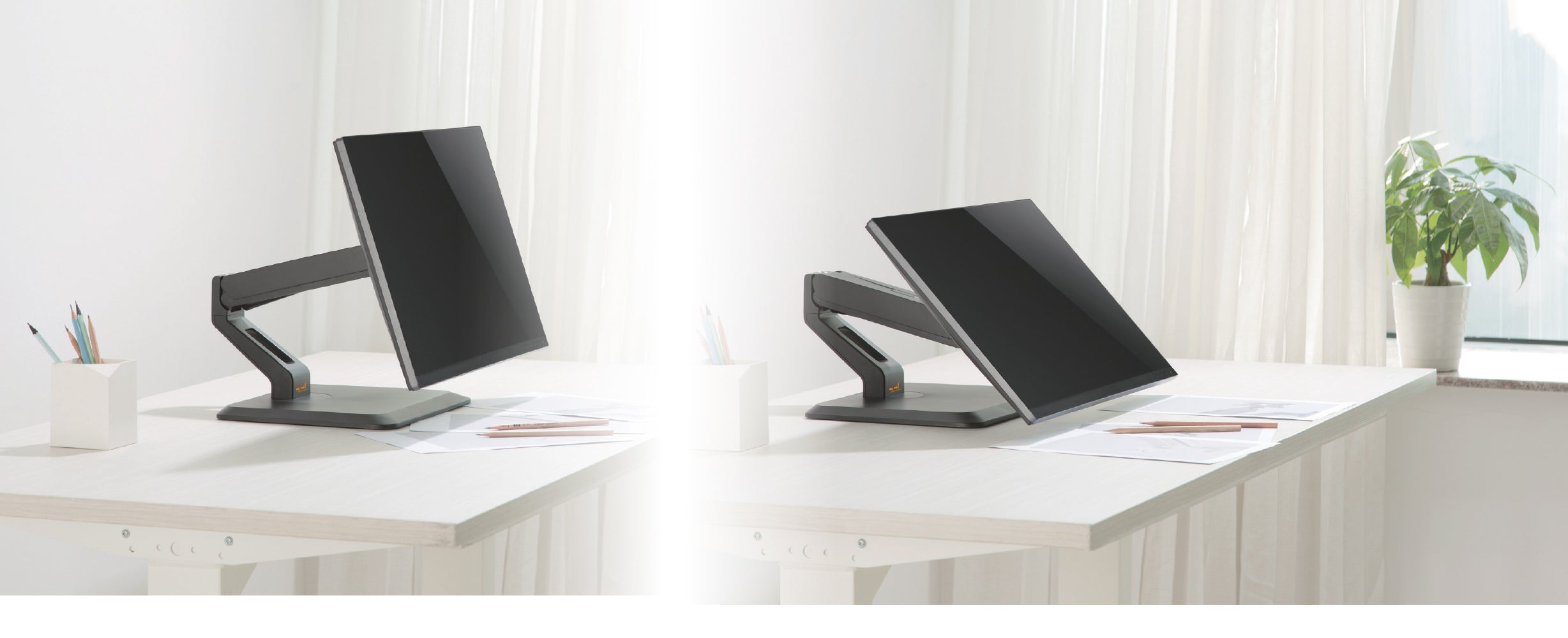 my wall HL 17 L vollbeweglicher Tischständer für Flachbildschirme Fernseher TV Monitor 17-32 Zoll