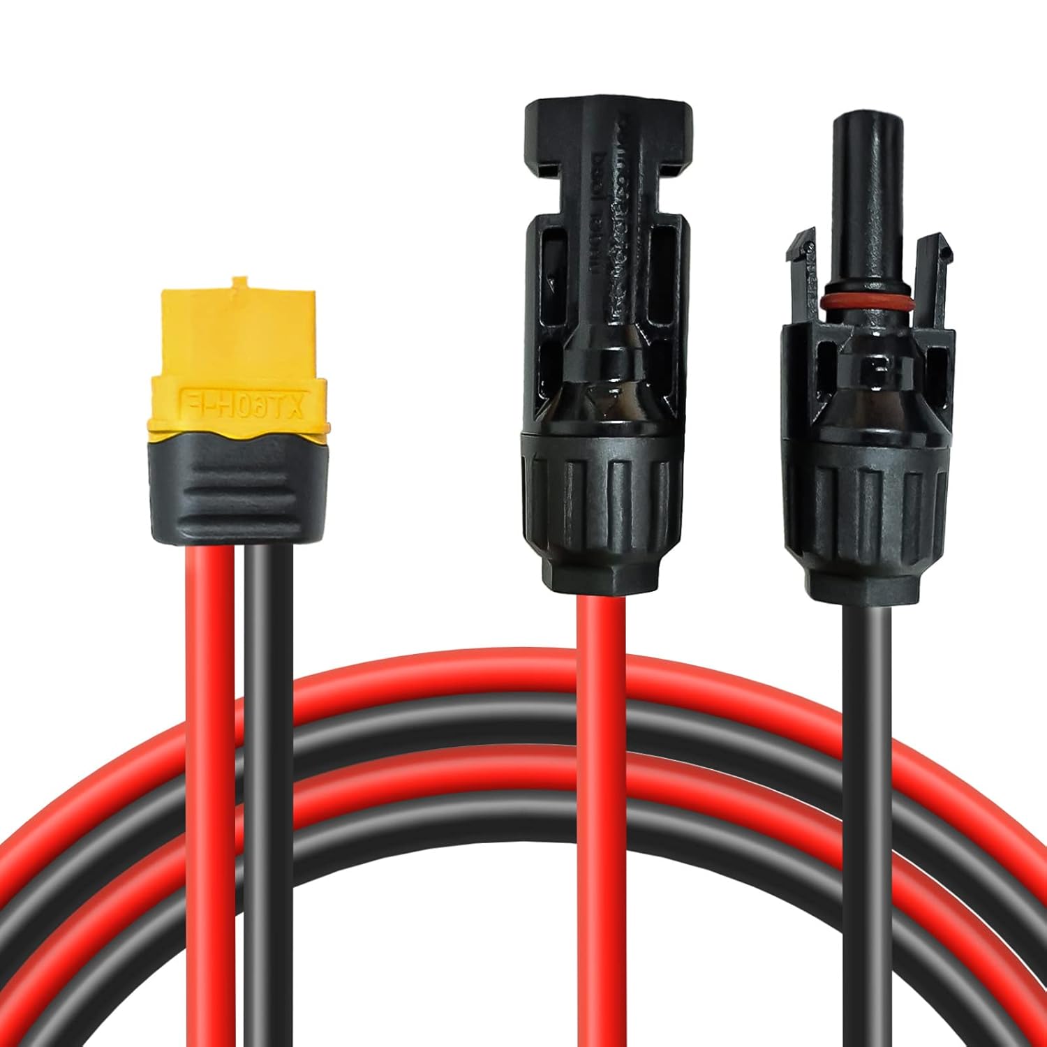 0,6m Solarladekabel Solarkabel Solarstecker auf XT60 Stecker Solarpanel Adapter Kabel, für EF DELTA 2 und River Pro MAX Powerstation 757 Powerhouse Solar Generator