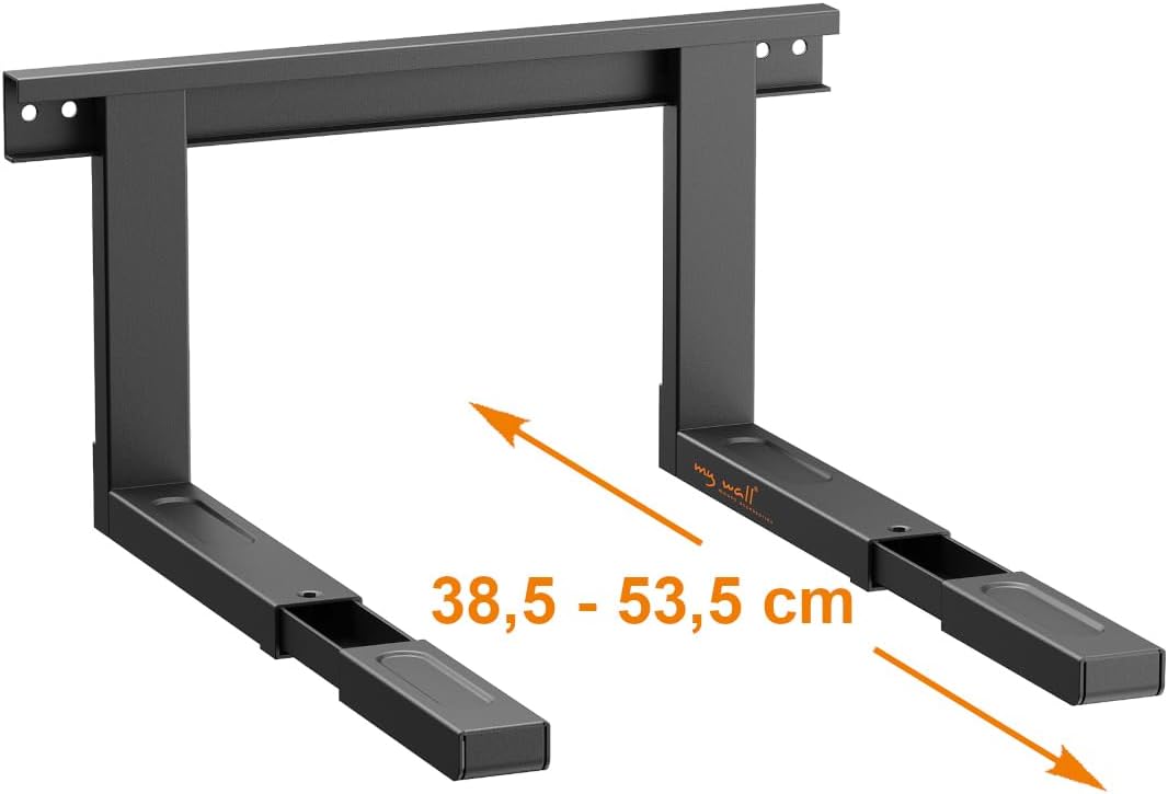 mywall HW2L Universal Halterung für Mikrowellengeräte schwarz
