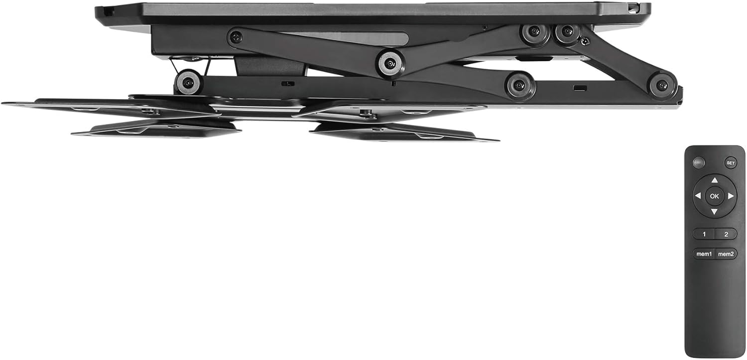 my wall HL40ML klappbare motorisierte Deckenhalterung mit Fernbedienung für TV 23-55 Zoll (58 cm - 140 cm), VESA 100x100, 200x200, 300x300, 400x200, 400x400