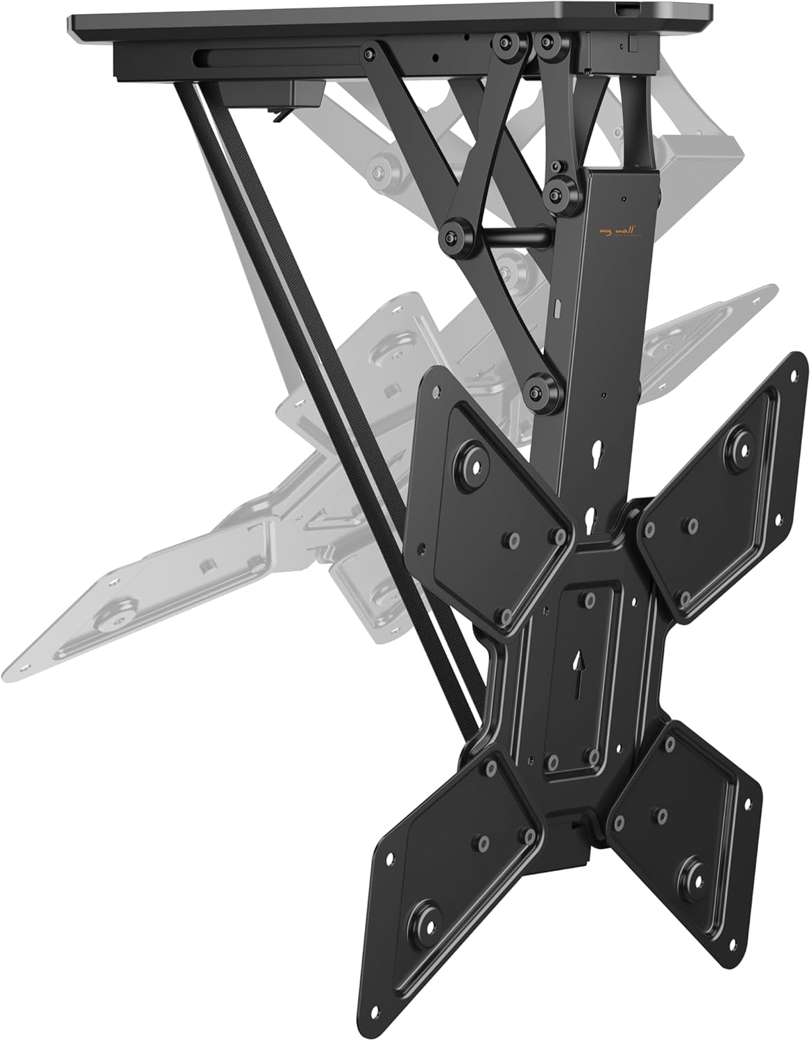 my wall HL40ML klappbare motorisierte Deckenhalterung mit Fernbedienung für TV 23-55 Zoll (58 cm - 140 cm), VESA 100x100, 200x200, 300x300, 400x200, 400x400